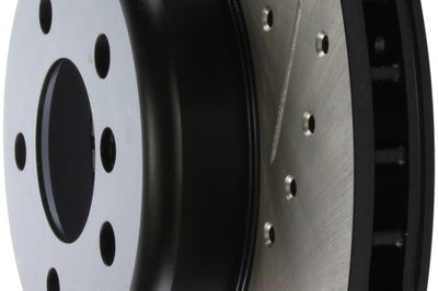 Stoptech StopTech 2011-2013 BMW 535i / 2012-2016 640i Slotted & Drilled Front Left Brake Rotor - Brakes Rotors Pads