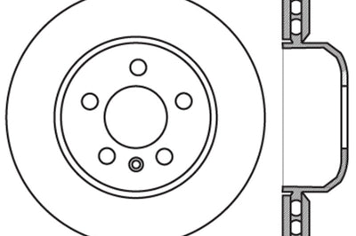 Stoptech StopTech 2011-2013 BMW 535i / 2012-2016 640i Slotted & Drilled Rear Right Brake Rotor - Brakes Rotors Pads