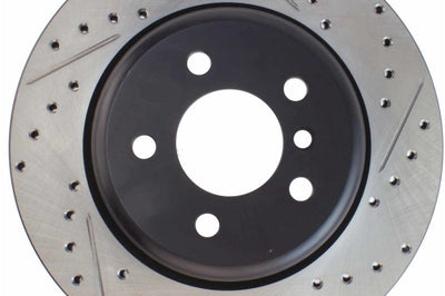 Stoptech StopTech 2011-2013 BMW 535i / 2012-2016 640i Slotted & Drilled Rear Left Brake Rotor - Brakes Rotors Pads