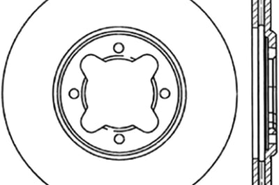 Stoptech StopTech 82-85 Toyota Celica Supra Drilled Front Right Rotor - Brakes Rotors & Pads