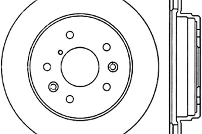 Stoptech StopTech 86-92 Mazda RX-7 Slotted & Drilled Left Rear Rotor - Brakes Rotors Pads