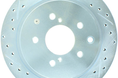 Stoptech StopTech 89-96 Nissan 300ZX Select Sport Slotted & Drilled Right Rear Brake Rotor - Brakes Rotors Pads