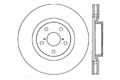 Stoptech StopTech 93-98 Toyota Supra Turbo Drilled Right Front Rotor - Brakes Rotors & Pads