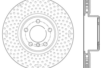 Stoptech StopTech BMW 12-15 335i / 2014 428i / 2015 235i/228i Front Left Slotted & Drilled Sport Brake Rotor - Brakes