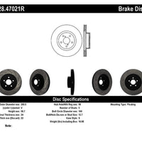 Stoptech StopTech Drilled Sport Brake Rotor - Brakes Rotors & Pads
