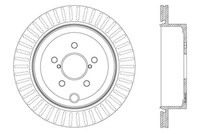 Stoptech StopTech Drilled Sport Brake Rotor - Brakes Rotors & Pads