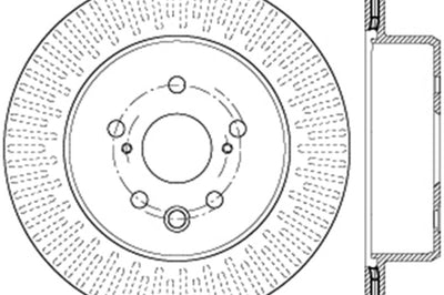 Stoptech StopTech Lexus 13-15 GS350/14-15 IS350/13-15 GS350H/15 RC350 Right Rear Drilled Sport Brake Rotor - Brakes