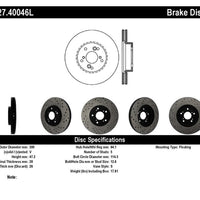 Stoptech StopTech Nissan 370Z / 01-03 Acura CL / 06 EL / 04-09 TSX / 03-07 Honda Accord Coupe M/T / 05-08 Se - Brakes