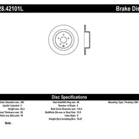 Stoptech StopTech Nissan 370z / Infiniti G37 SportStop Drilled Rear Left Rotor - Brakes Rotors & Pads