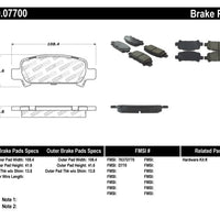 Stoptech StopTech Performance 02-03 WRX Rear Brake Pads - Brakes Rotors &