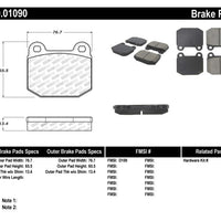 Stoptech StopTech Performance 05-06 Lotus Exige Front Brake Pads - Brakes Rotors &