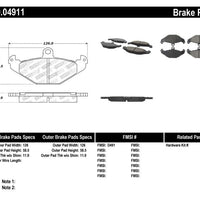 Stoptech StopTech Performance 05-06 Lotus Exige Rear Brake Pads - Brakes Rotors &