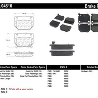 Stoptech StopTech Performance 06-07 WRX Rear Brake Pads - Brakes Rotors &