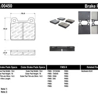 Stoptech StopTech Performance 75-95 Alfa Romeo 2000 Spider/Graduate/Veloce Front Brake Pads - Brakes Rotors &