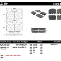 Stoptech StopTech Performance 89-95 Mazda RX7 Front Brake Pads - Brakes Rotors &
