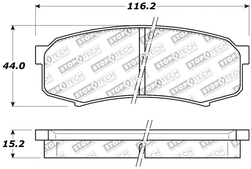 Stoptech StopTech Performance 96-09 Lexus GX 470/LX 450/LX 570 Rear Brake Pads - Brakes Rotors &