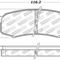 Stoptech StopTech Performance 96-09 Lexus GX 470/LX 450/LX 570 Rear Brake Pads - Brakes Rotors &