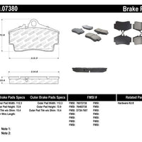 Stoptech StopTech Performance 97-04 Porsche Boxster / 00-08 S / 98-08 911 Rear Brake Pads - Brakes Rotors &