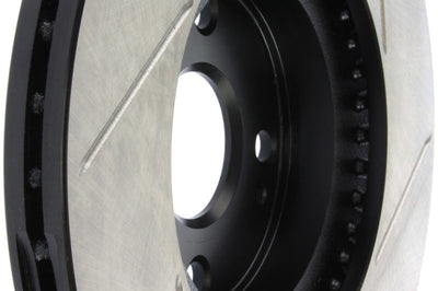 Stoptech StopTech Power Slot 01-05 Mazda Miata Sport Suspension/Turbo SportStop Slotted Front Right Rotor - Brakes