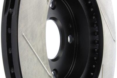 Stoptech StopTech Power Slot 01-05 Mazda Miata Sport Suspension/Turbo SportStop Slotted Front Left Rotor - Brakes