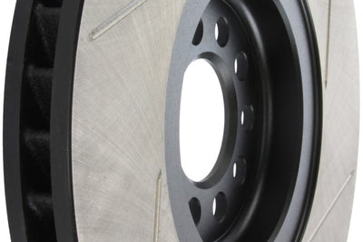 Stoptech StopTech Power Slot 04-06 Audi TT Quattro / 04 VW Golf R32 Right Front Slotted Rotor - Brakes Rotors & Pads