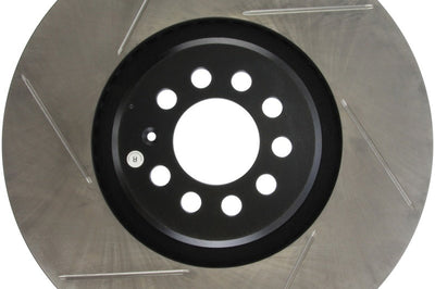 Stoptech StopTech Power Slot 04-06 Audi TT Quattro / 04 VW Golf R32 Right Front Slotted Rotor - Brakes Rotors & Pads