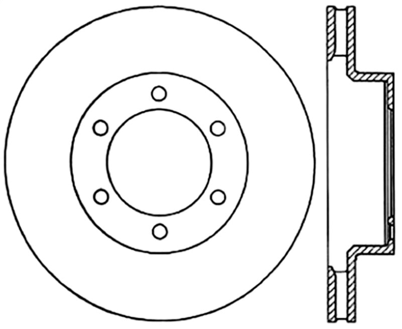 Stoptech StopTech Power Slot 05-09 Toyota Tacoma/03-09 4 Runner Slotted Left Front Cryo Rotor - Brakes Rotors & Pads