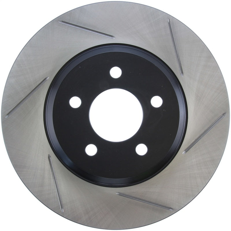 Stoptech StopTech Power Slot 05-10 Mustang GT V8-4.6L Front Left Slotted Rotor - Brakes Rotors & Pads