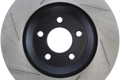 Stoptech StopTech Power Slot 05-10 Mustang GT V8-4.6L Front Left Slotted Rotor - Brakes Rotors & Pads