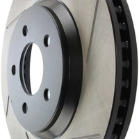 Stoptech StopTech Power Slot 05-10 Mustang GT V8-4.6L Front Left Slotted Rotor - Brakes Rotors & Pads