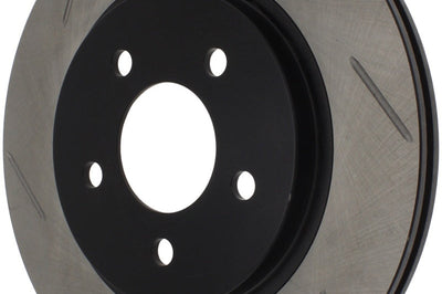 Stoptech StopTech Power Slot 05-10 Mustang V6/4.0L / GT V8-4.6L Rear Right Slotted Rotor - Brakes Rotors & Pads