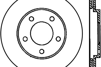 Stoptech StopTech Power Slot 05-10 Mustang V6/4.0L / GT V8-4.6L Rear Right CRYO Rotor - Brakes Rotors & Pads