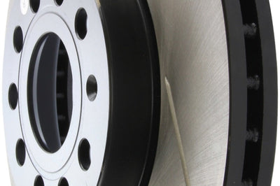Stoptech StopTech Power Slot 05-10 VW Jetta (except Wagon) Front Left Slotted Rotor - Brakes Rotors & Pads