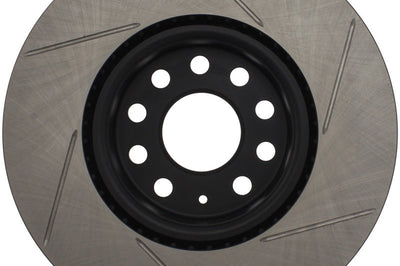 Stoptech StopTech Power Slot 06-10 Audi A3 / 08-10 TT / 06-09 VW GTI Mlk V/Passat Right Front Slotted Rotor - Brakes