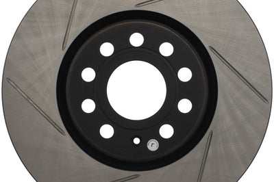 Stoptech StopTech Power Slot 06-10 Audi A3 / 08-10 TT / 06-09 VW GTI Mlk V/Passat Right Front Slotted Rotor - Brakes