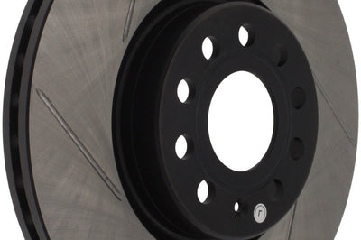 Stoptech StopTech Power Slot 06-10 Audi A3 / 08-10 TT / 06-09 VW GTI Mlk V/Passat Right Front Slotted Rotor - Brakes
