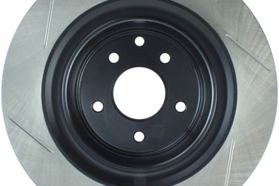 Stoptech StopTech Power Slot 07-08 Infiniti G35 2WD Sport Sedan / 08-09 G37 SportStop Slotted Rear Left Roto - Brakes