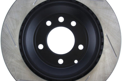 Stoptech StopTech Power Slot 07-10 Audi Q7 / 03-10 Porsche Cayenne Left Rear Slotted Rotor - Brakes Rotors & Pads