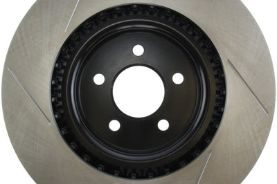 Stoptech StopTech Power Slot 07-10 Ford Mustang Shelby Front Left Slotted Rotor - Brakes Rotors & Pads