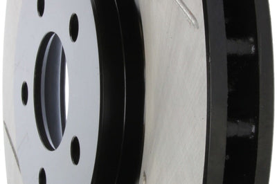 Stoptech StopTech Power Slot 07-10 Ford Mustang Shelby Front Right Slotted Rotor - Brakes Rotors & Pads