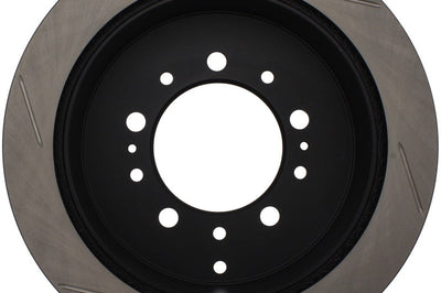 Stoptech StopTech Power Slot 08-09 Lexus LX450/470/570 / 07-09 Toyota Tundra Slotted Left Rear Rotor - Brakes Rotors &