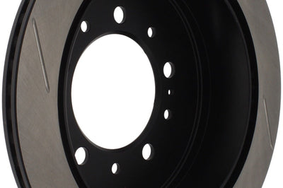 Stoptech StopTech Power Slot 08-09 Lexus LX450/470/570 / 07-09 Toyota Tundra Slotted Left Rear Rotor - Brakes Rotors &