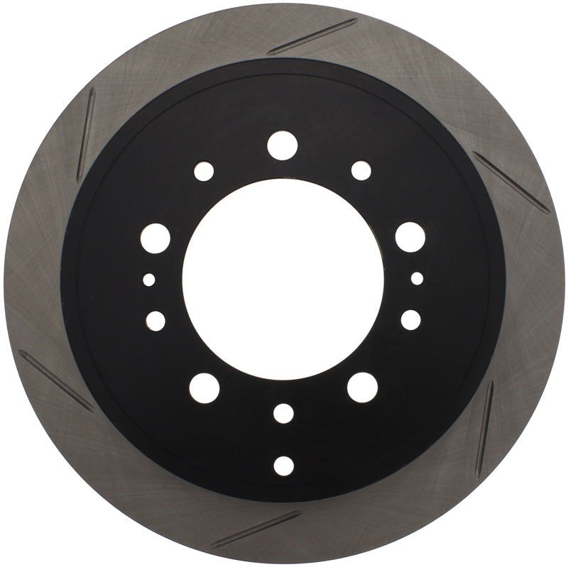 Stoptech StopTech Power Slot 08-09 Lexus LX450/470/570 / 07-09 Toyota Tundra Slotted Right Rear Rotor - Brakes Rotors &