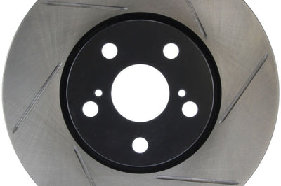Stoptech StopTech Power Slot 08-09 Scion xD / 09 Pontiac Vibe Slotted Left Front Rotor - Brakes Rotors & Pads