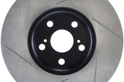 Stoptech StopTech Power Slot 08-09 Scion xD / 09 Pontiac Vibe Slotted Left Front Rotor - Brakes Rotors & Pads