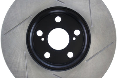 Stoptech StopTech Power Slot 08-09 Scion xD / 09 Pontiac Vibe Slotted Right Front Rotor - Brakes Rotors & Pads