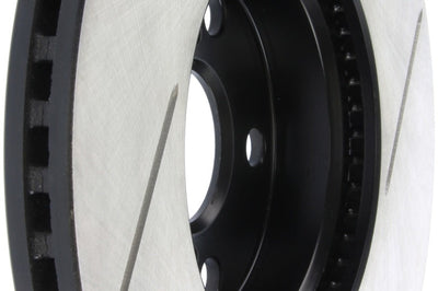 Stoptech StopTech Power Slot 08-09 Scion xD / 09 Pontiac Vibe Slotted Right Front Rotor - Brakes Rotors & Pads