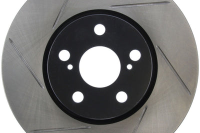 Stoptech StopTech Power Slot 08-09 Scion xD / 09 Pontiac Vibe Slotted Right Front Rotor - Brakes Rotors & Pads
