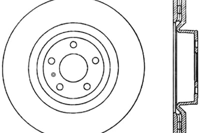 Stoptech StopTech Power Slot 08-10 Audi S5 Front Left Slotted CRYO-STOP Rotor - Brakes Rotors & Pads