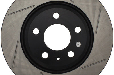 Stoptech StopTech Power Slot 09-10 Audi A4/A4 Quattro / 08-10 A5 / 10 S4 Rear Left Slotted Rotor - Brakes Rotors & Pads